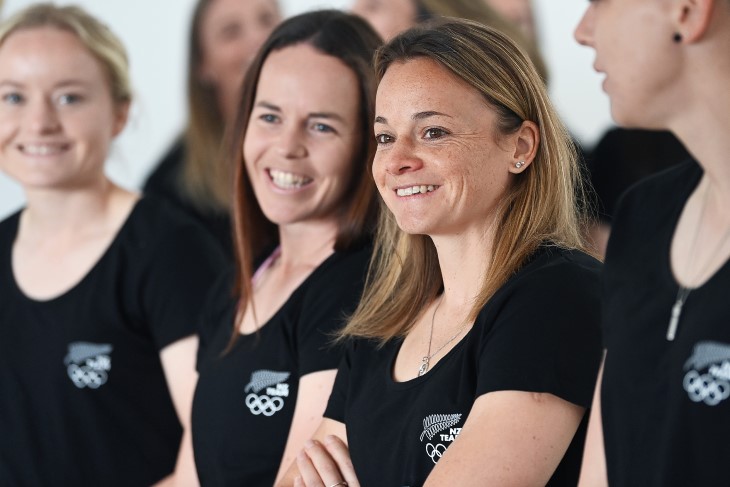 Football Ferns Olympic squad pose for a photo