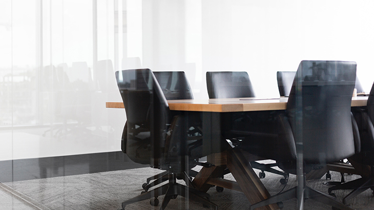 Image of a board room table