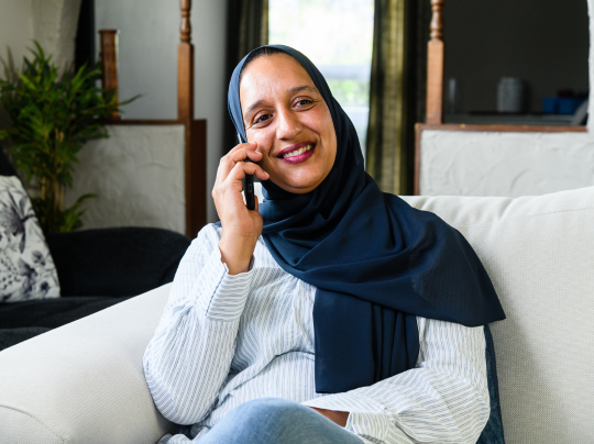 Woman on the phone