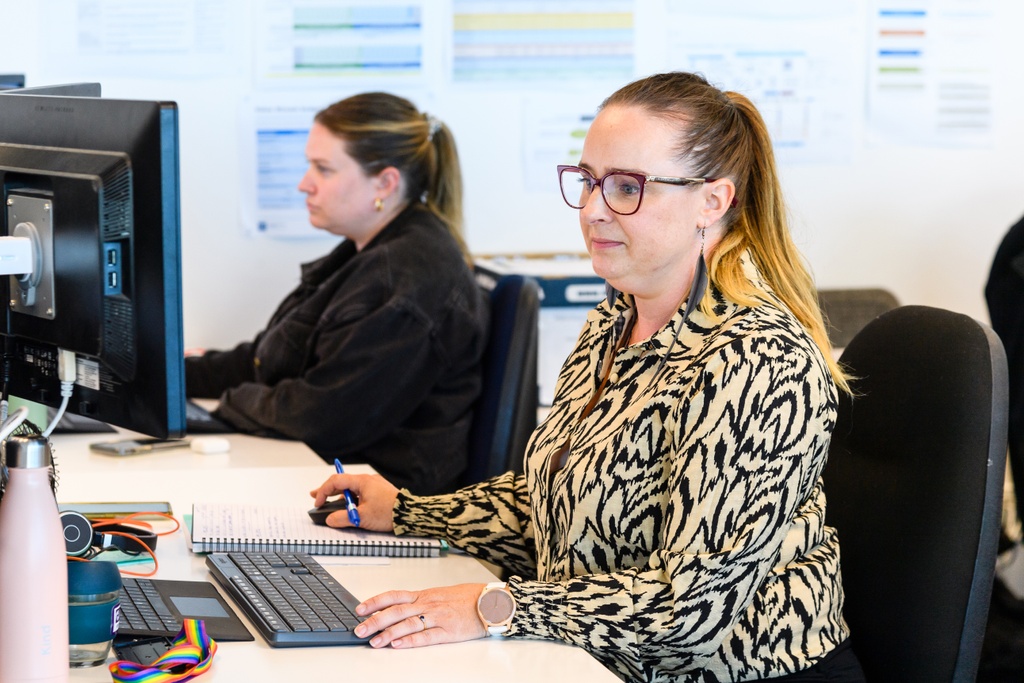Girl at desk