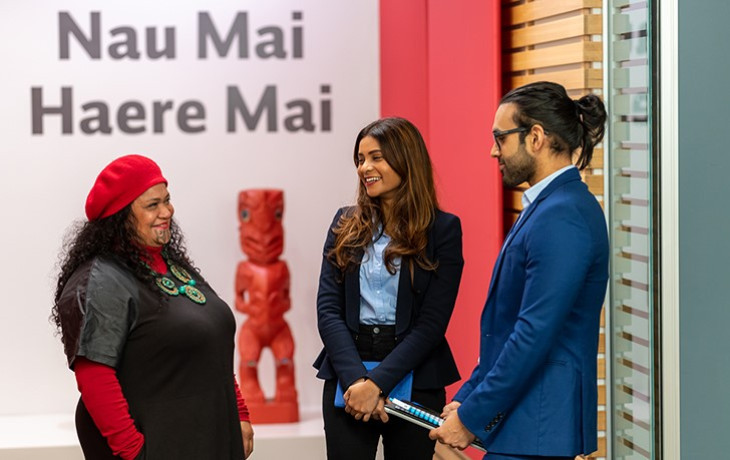 ACC staff meet with a Māori partner.