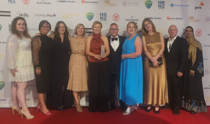 HRNZ Awards ACC team members with the Future of Work award at the NZ HR Awards.
