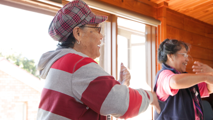 Members of a Live Stronger for Longer class exercising