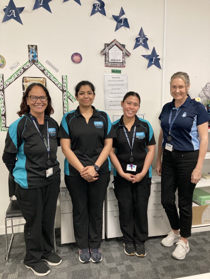 START Hamilton team members Rebecca Derby, Imee Iso, Preeti Preeti and Penny Barclay.