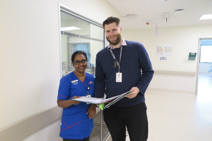 Nathan Clarricoats, Team Lead START Lakes, and Clinical Nurse Manager Simi George.