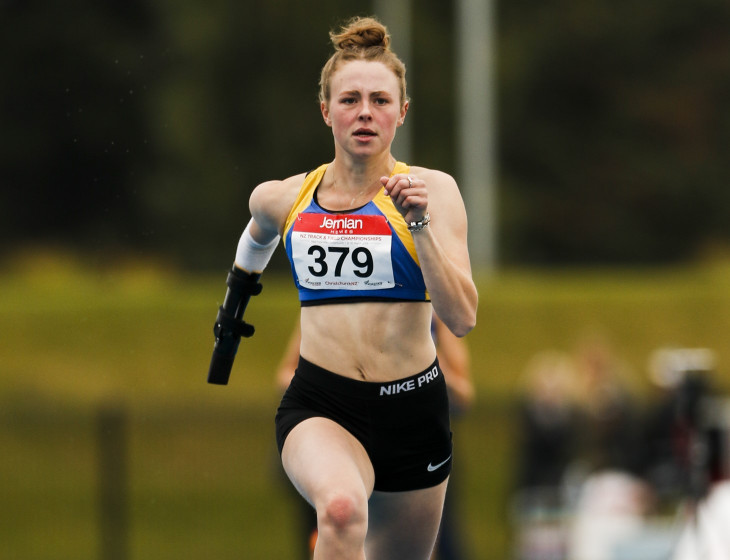 Anna Grimaldi sprinting