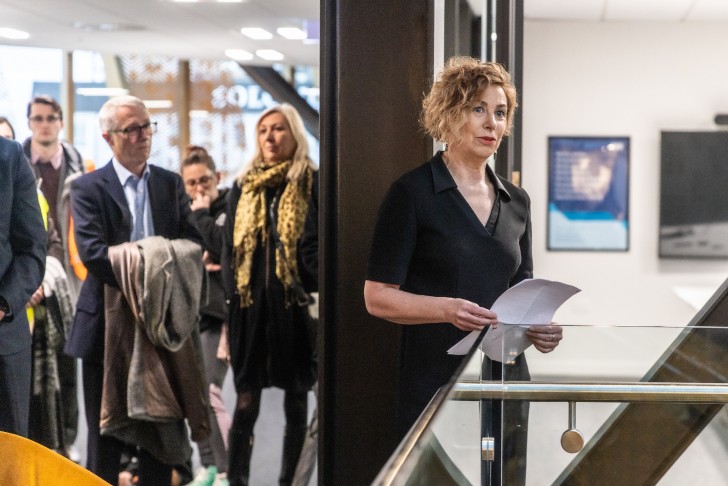 ACC CEO Megan Main inside the new Dunedin building.