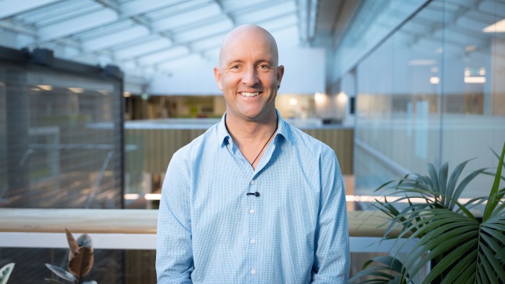 A close-up photo of a smiling James Whitaker, ACC Injury Prevention Leader.